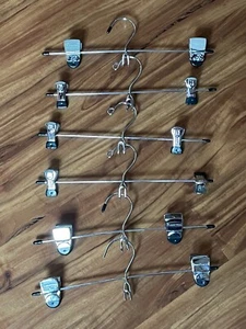 Lote de 6 colgadores de falda o pantalón vintage de metal Rubbermaid - Imagen 1 de 3