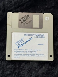 IBM PS/ValuePoint Microsoft Windows 3.1 Drivers - 3.5 Media - Picture 1 of 1
