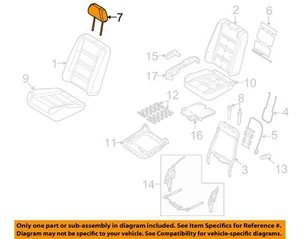 FORD OEM 08-09 Sable Seats Tracks Front Seat Components-Headrest 8A4Z74611A08BF - Picture 1 of 2