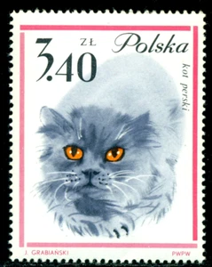1964 Cat Breeds,Katze,Chat,Persian cat,Poland,1483,MNH - Picture 1 of 1