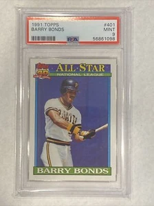 1991 Topps Barry Bonds Card Psa 9!!! - Picture 1 of 2
