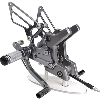 Gray CNC Rearset Foot pegs Rear set For Kawasaki Z750 Z750S 2004-2006 - Image 1 of 4
