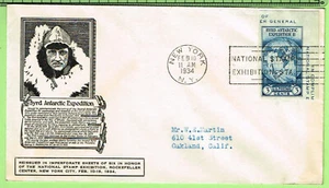 #735a Byrd Antarctic Exped., NSE SS February 10 1934 NY NY, PL#5 C S Anderson - Picture 1 of 1