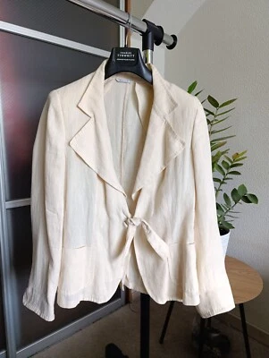 MAX MARA VINTAGE WOMENS LINEN JACKET - Image 1 of 4