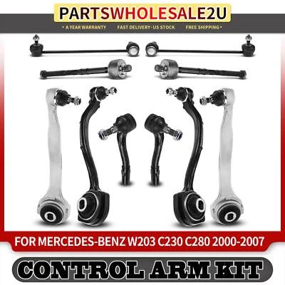 10x Front Upper & Lower Control Arms for Mercedes-Benz C230 C320 CLK320 CLK350 - Image 1 of 4