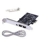1 PC 3 Ports 1394A Firewire Expansion Card Accessories With Low Profile Bracket