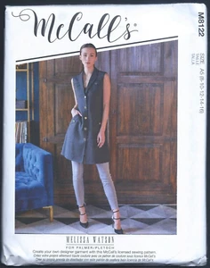 NEW/UNCUT M8122 McCall's Pattern Misses Long Buttoned Vest (Sizes 8-16) - Picture 1 of 2