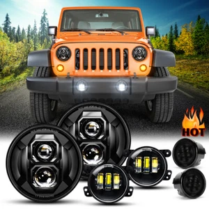Faros LED antiniebla intermitentes 2007-2018 para Jeep Wrangler JK JKU 2007-2018 - Imagen 1 de 12