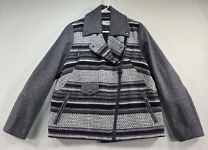 Eleven Paris Jacket Womens M Gray Teofil Wool Blend Campus Collegiate - Picture 1 of 11