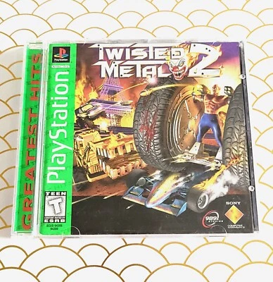 Twisted Metal 2 (Sony Playstation 1 PS1) Greatest Hits. CIB Complete. TESTED - Image 1 of 4