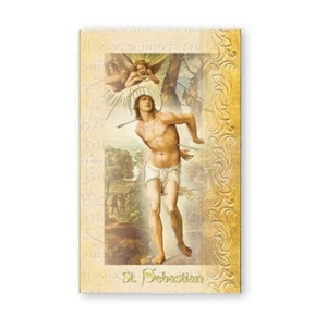 Saint St. Sebastian - Biography, prayer, Feast Day, etc... Folder Card F5-540 - Picture 1 of 3