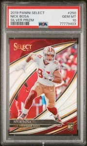 Nick Bosa 2019 Select Field Level Silver Prizm Rookie #250 49ers RC PSA 10 - Picture 1 of 2