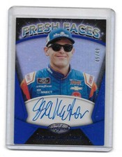 2018 Certified Racing NASCAR Fresh Faces Signatures BLUE Spencer Gallagher 45/49