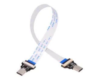 Cable FPC delgado plano delgado plano de host a macho de datos de destino USB-C 0,1 m - Imagen 1 de 7