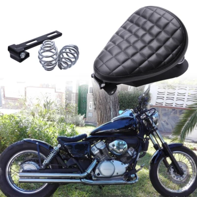 Bobber Motorcycle Leather Solo Seat for HONDA Shadow Shadow VLX600 VT600C 750 - Image 1 of 4