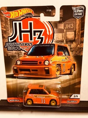 Honda City Turbo II 1985 Hot Wheels Japan Historics naranja 2/5 1/64 Foto 1 de 2