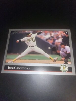 1992 LEAF # 267   JOSE CANSECO  , OAKLAND A'S - Image 1 of 2