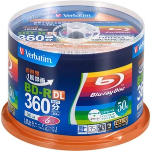 Verbatim Vierge Blu-Ray DL VBR260RP50SV1 50GB 1-6x Japon Officiel - Photo 1/3
