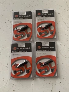 4 Streamlight Nano Light Flashlight Mini Stream Light Nano W/ White LED NEW - Picture 1 of 2