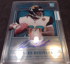 2013 Panini Elite Rookie Inscriptions #18 Denard Robinson Auto Michigan QB RC SP - Picture 1 of 3