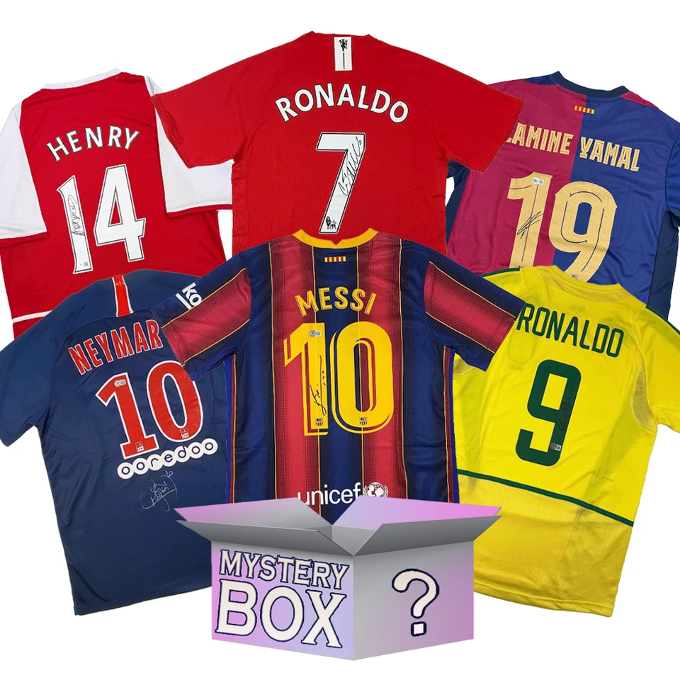 Soccer Legends Autographed/Signed Jersey Mystery Box with PSA JSA or Beckett COA - Image 1 of 1