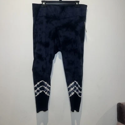Ideology Womens Leggings Plus Size 2x Tie-Dyed Indigo *NWT* MSRP: $54.50 - Image 1 of 4