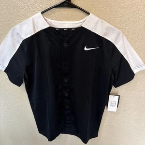 Nike NEW Team Full Button Down Little League Boys Youth M Baseball Jersey BQ6428 - Picture 1 of 3