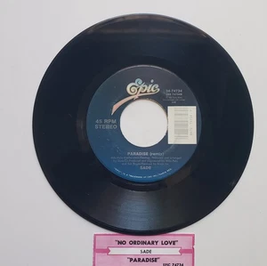 Sade - USA 45 - "No Ordinary Love" / "Paradise (remix) vAudio Tested VG+ - Picture 1 of 4