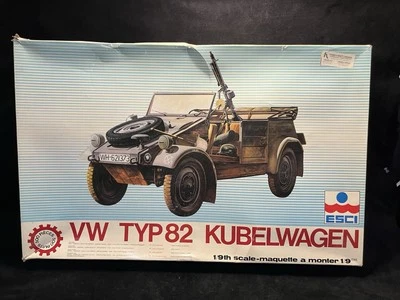 ESCI VW TIPO 82 KUBELWAGEN ALEMÁN SEGUNDA GUERRA MUNDIAL KIT MODELO MILITAR 1:9 EN CAJA 7009 Foto 1 de 4