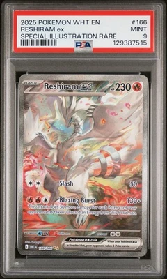 Pokemon - Reshiram Ex 166/086 - White Flare SIR - PSA 9 MINT - Image 1 of 3