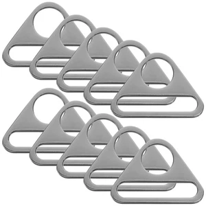  10 Pcs Underwear Adjustment Buckle Triangle Shaped Buckles Zinc Alloy Lock - Picture 1 of 12