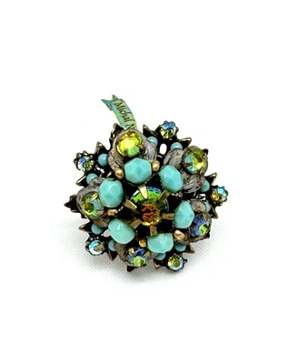 Красивый Michal Negrin кристалл кольцо женщин регулируемый #060 # - Изображение 1 из 4