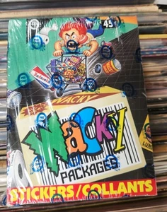 Vintage 1992 O-Pee-Chee Wacky Packages Wax Box  36 Factory Sealed Packs OPC - Picture 1 of 3