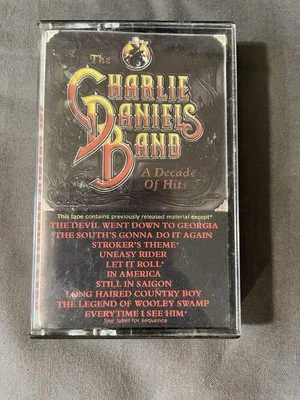 The Charlie Daniel’s Band Cassette ( A Decade Of Hits ) Pre-owned - Image 1 of 3