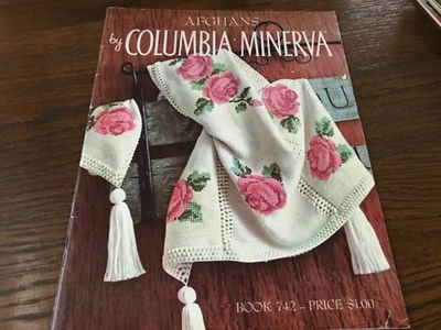 Afghans by Columbia Minerva Knit and Crochet 16 Designs Vintage - Image 1 of 4