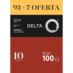 100 Capsules DELTA Q Coffee Pods QALIDUS INTENSITY 10 Portugal - Picture 1 of 1