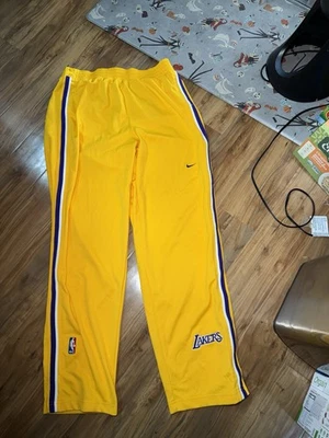 Vintage NBA Authentics Nike Los Angeles Lakers Size L Warm Up Tear Away Pants - Image 1 of 4