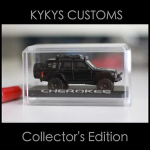 KYKYS Collector's Edition - Hot Wheels 95 Jeep Cherokee in Black on Blk w/ Case - Picture 1 of 3