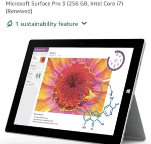 Microsoft Surface Pro 3 7 256 With Keyboard 2560 X 1600 Pixel Certified asurion - Picture 1 of 7