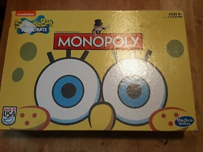 Spongebob Squarepants Monopoly Board Game 2014 Complete Preowned - Image 1 of 3