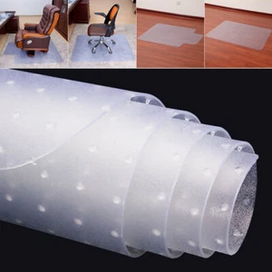 PVC Plastic Clear Non Slip Office Chair Desk Mat Floor Computer Carpet Protector - Picture 1 of 27