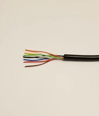 ADVANCED RETRACTABLE CABLES LTD 8 CORE 26awg (0.14sqmm) BLACK PUR DATA CABLE 25 METER LENGTH #