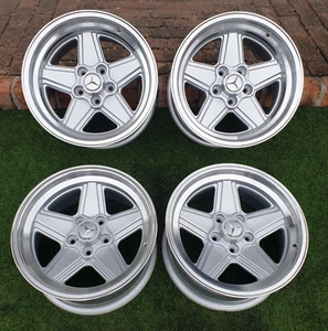 For R107 w126 w124 r129 w201 W113 W114 W115 mercedes benz 16" Penta Style wheels - Picture 1 of 11