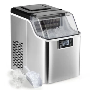 Eiswürfelmaschine 22kg/24h 2,3L Eiswürfelbereiter mit 3,2 L Wassetank Edelstahl - Bild 1 von 7