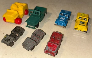(7) Vintage Jeep Diecast Plastic Cars Tootsie Toy Viking etc. Great Collection - Picture 1 of 3