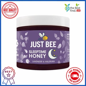 Just Bee Sleeptime Honey, Lavender flavoured Natural Honey with Valerian Root UK - Picture 1 of 8