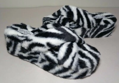 Jessica Simpson Size 5 M TALULLA Black White Slide Slippers New Women's Shoes - Imagem 1 de 4