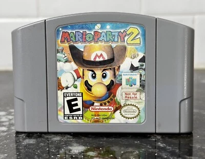 NOT FOR RESALE Mario Party 2 (Nintendo 64 N64) Authentic Tested -DEMO- RARE!! - Image 1 of 4