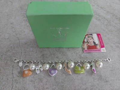 The London Collection massives Bettel Armband mit Anhängern,Steinen&Perlen 19 cm - Bild 1 von 3