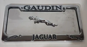 license plate frame, Jaguar Face Plate Gaudin Jaguar LV Face Plate Metal - Picture 1 of 2
